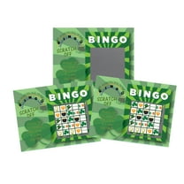 My Scratch Offs St. Patrick's Day Shamrock BINGO Scratch-off Card Game, Green, 26 Pack
