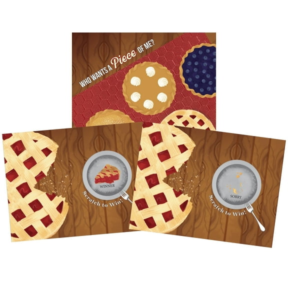 My Scratch Offs Thanksgiving "Who Wants a Piece of Me?" Scratch-off Card Game, 26 Pack