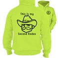 thumbnail image 1 of My Second Rodeo - Safety Yellow Hi-Vis Hoodie, 1 of 3