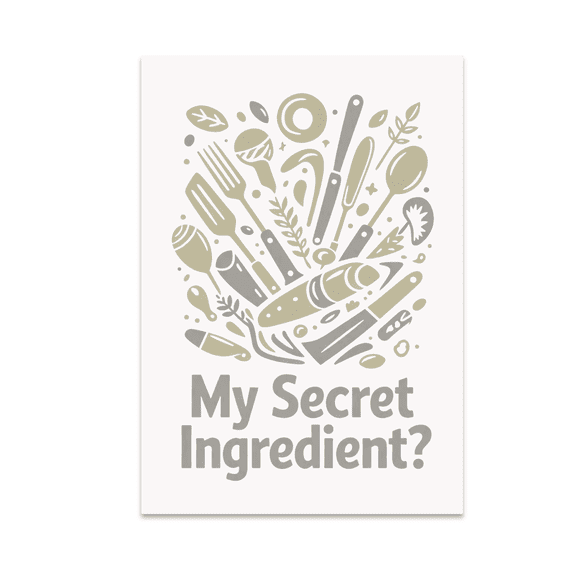 My Secret Ingredient? Kitchen Chaos Art - Aspiring Chef - 13x19 Poster Print