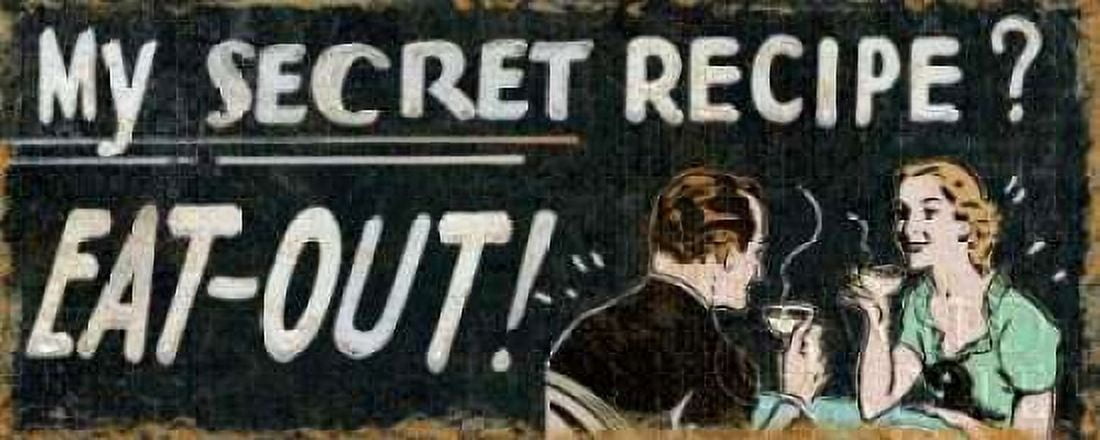 My Secret Recipe Canvas Art - Pela Studio (24 x 48)