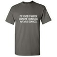 thumbnail image 1 of My Sense of Humor Earns Me Countless Awkward Glances Sarcastic Humor Tshirt Graphic Funny Tees For Birthday Christmas Gift Novelty Holiday T Shirt, 1 of 5