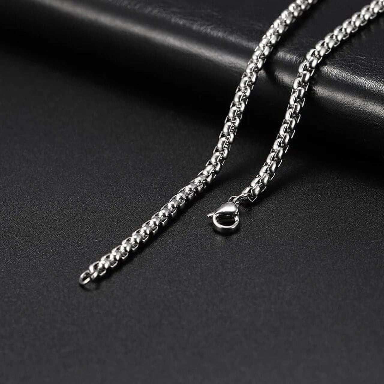 My Shape Basic Cuban Chain Necklaces for Men Women Punk Figaro Box Curb ...