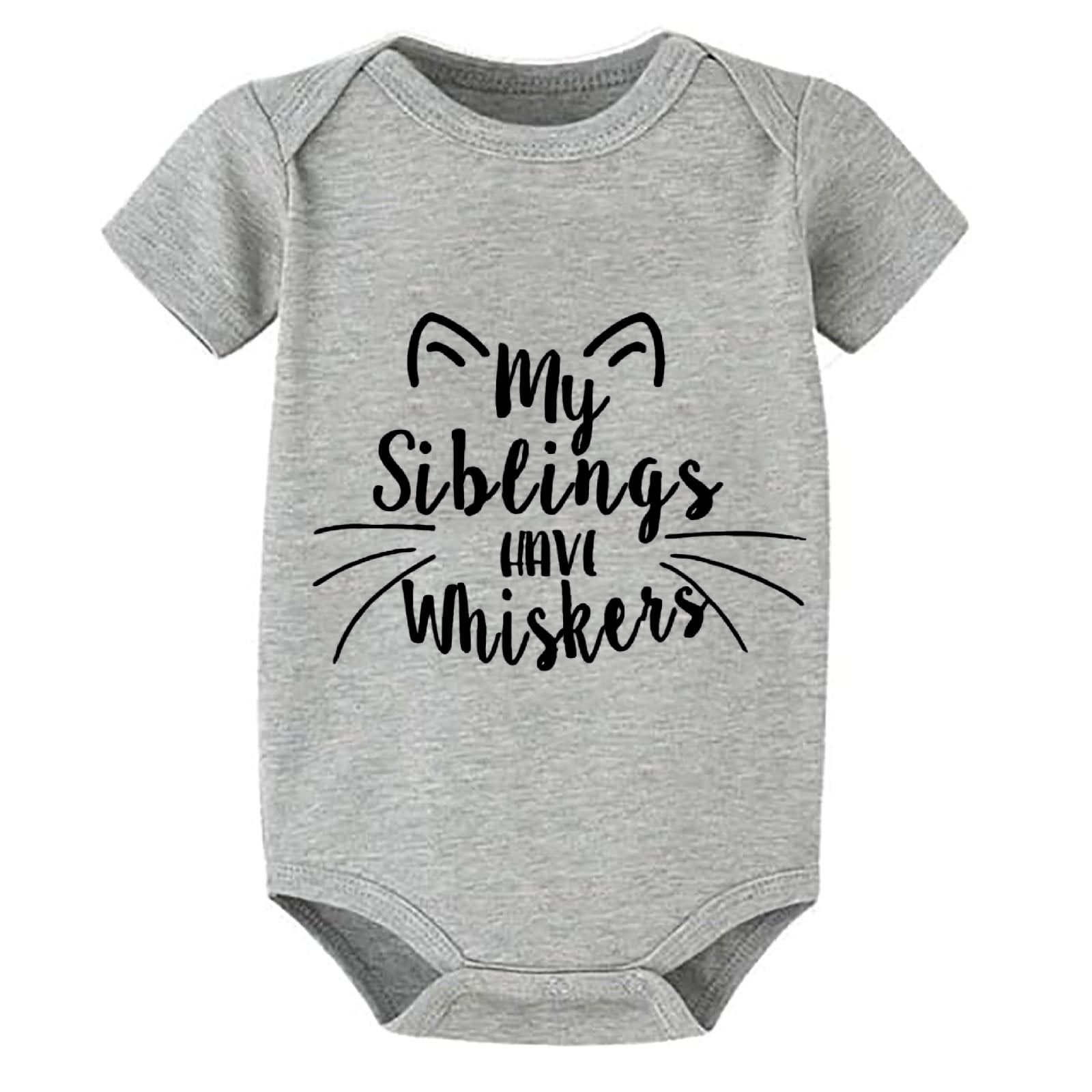 My Siblings Have Hooves Bodysuit – Funny Baby Romper, Unisex Onesie For 0-24 Months