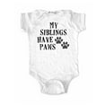 thumbnail image 1 of My Siblings have Paws - wallsparks cute & funny Brand - baby one piece bodysuit - Great baby shower gift!, 1 of 3