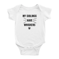 thumbnail image 1 of My Siblings have whiskers Funny Infant Boys Girl Baby Bodysuit, 1 of 5