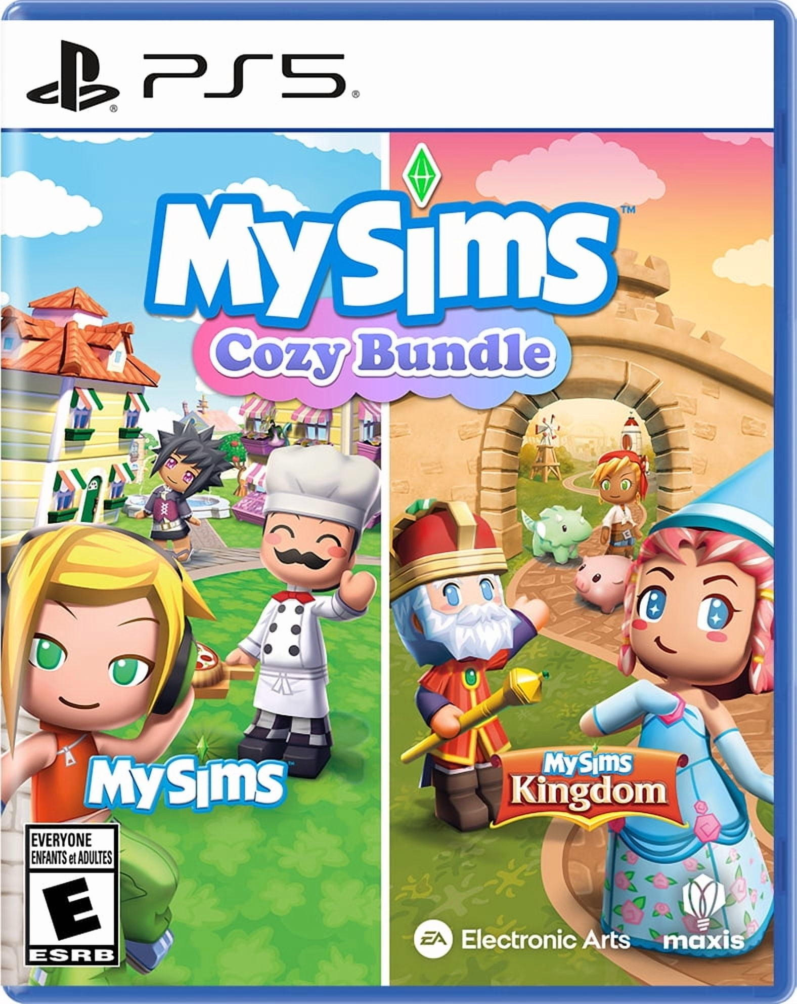 Electronic Arts MySims Cozy Bundle PlayStation 5 Game with Two Remastered Titles, Customizable Sims, Puzzle Solving, Community Building