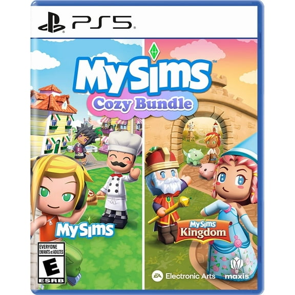 Electronic Arts MySims Cozy Bundle PlayStation 5 Game with Two Remastered Titles, Customizable Sims, Puzzle Solving, Community Building