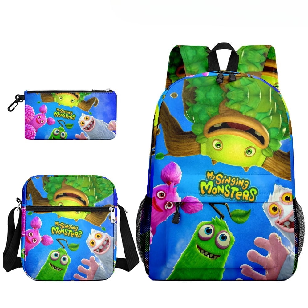 My Singing Monsters Backpack 3PCS Set Singing Monsters Daypacks Set - L ...