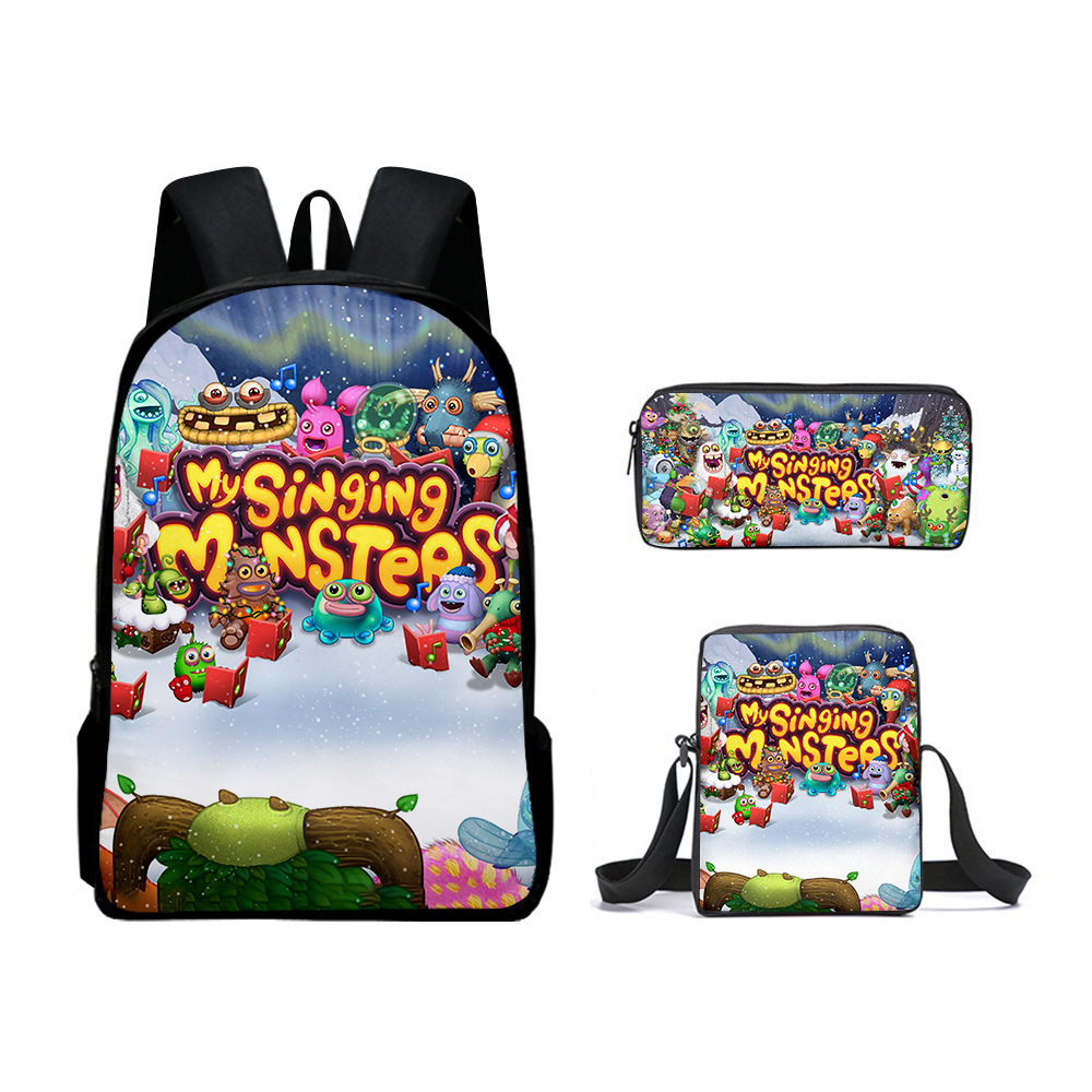 My Singing Monsters Backpack 3Pcs Set Singing Monsters 3D Figure ...