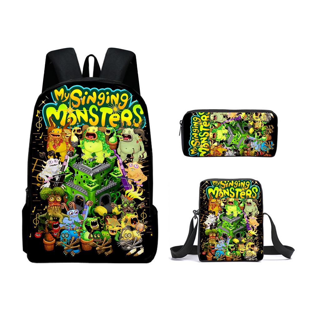 My Singing Monsters Backpack 3Pcs Set Singing Monsters 3D Figure ...