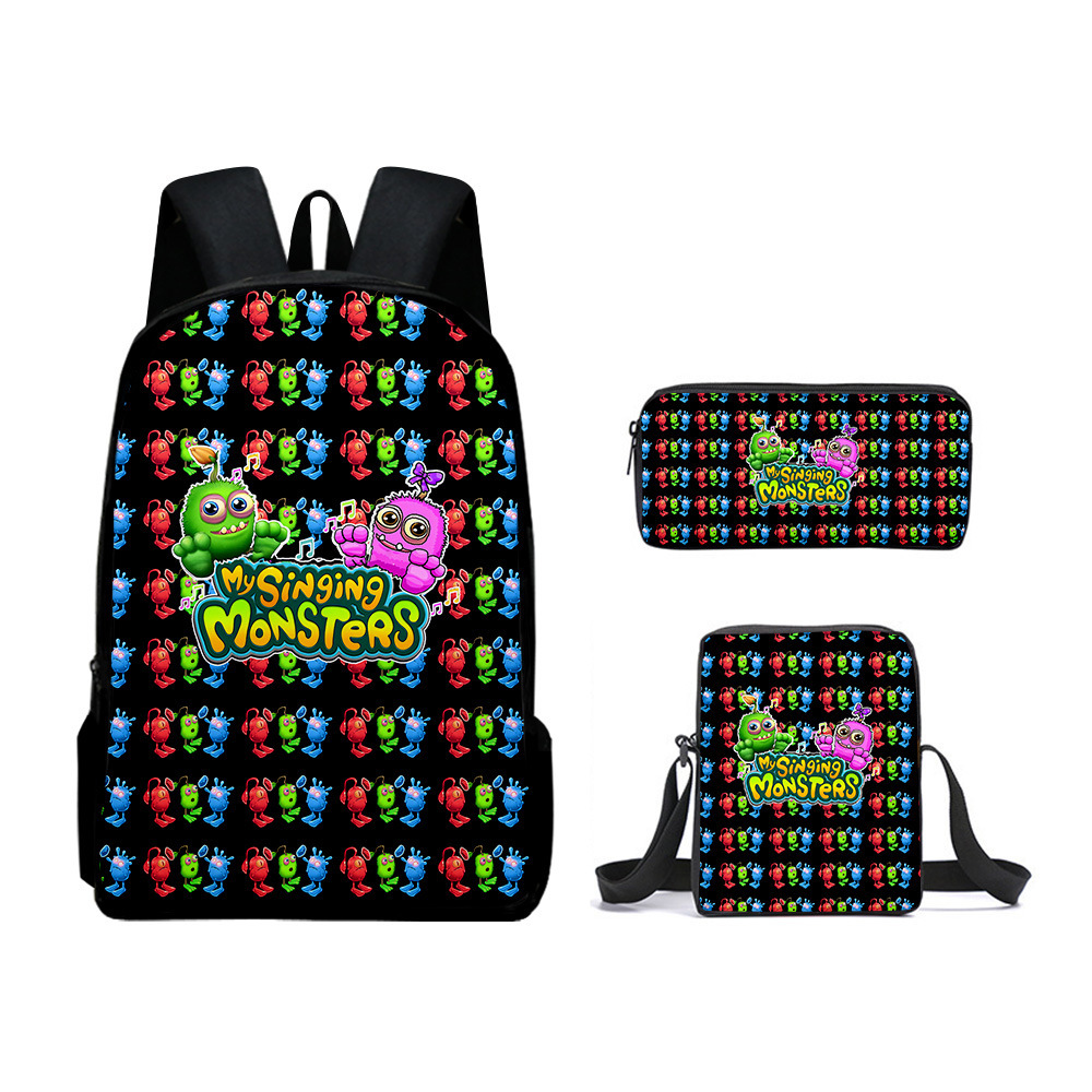 My Singing Monsters Backpack 3Pcs Set Singing Monsters 3D Figure ...