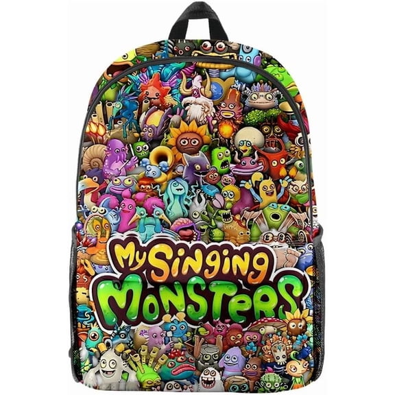 My Singing Monsters Backpack Cartoon Work Sport Hiking Travel Daypack Lightweight Large Capacity Backpack