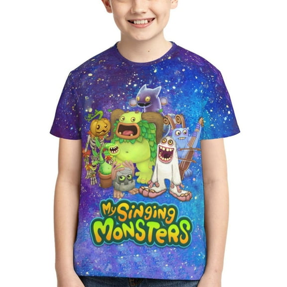 My Singing Monsters Boys Girls T Shirt Kids Short Sleeve Crewneck 3d Printed Graphic Shirts For Kids Youth Small
