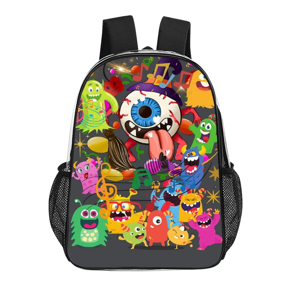 My Singing Monsters Cartoon Clear Backpack 17 Inch Transparent Bag ...