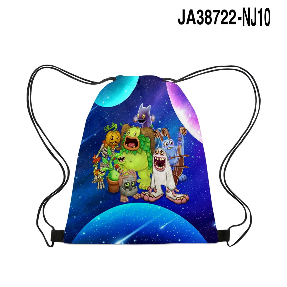 My Singing Monsters Drawstring Bags Canvas Travel Bag Backpack 3D Anime  Cartoon Primary Middle School Students Boys Girls Schoolbag Children Kids -  Walmart.com