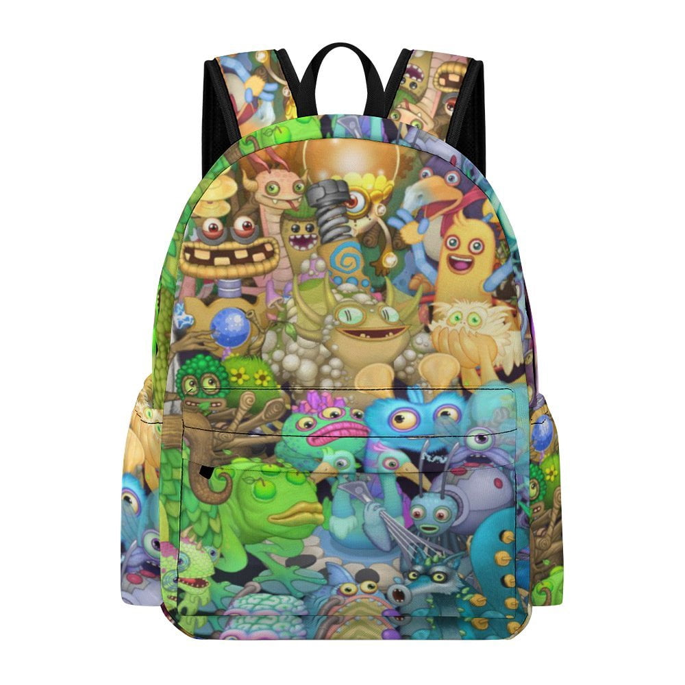 My Singing Monsters Game Adjustable Backpack Laptop Daypack Student ...