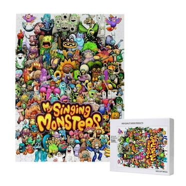 My Singing Monsters Jigsaw Puzzle 300 500 1000 Piece Colorful Puzzles Gifts for Teens Kids Adults, Challenging Family Activity Games Home Decor