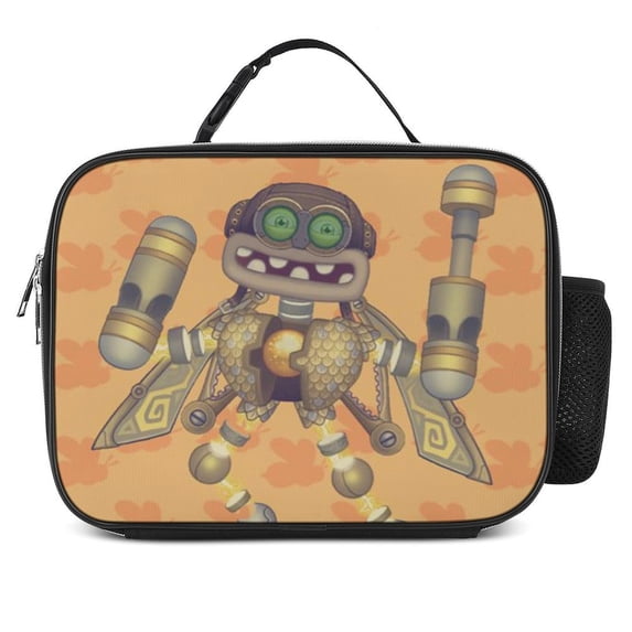 My Singing Monsters Lunch Bags Insulated Soft Lunch Box Reusable Large Capacity Lunch Tote Bag for Office Picnic School