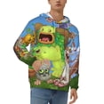 thumbnail image 1 of My Singing Monsters Men's Hoodie With Color Drawstrings Sweatshirt Hooded Pullover Print Winter Coat Jacket Medium, 1 of 9
