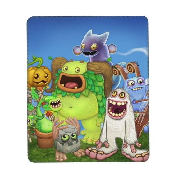 My Singing Monsters Mousepad Non-Slip Rubber Base Computer Mouse Pads 7 X 8.6 In Gaming Mouse Mat For Office Laptop
