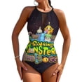 thumbnail image 1 of My Singing Monsters One-Piece Swimwear Sexy Mesh Monokini Swimsuit with Detachable Padding Bathing Suit Swimdress 2XL, 1 of 7