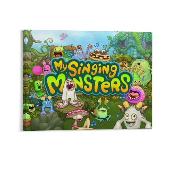 My Singing Monsters Play Decorative Painting Canvas Wall Poster Art Picture Painting Gift Living Room Posters Bedroom Painting Decor