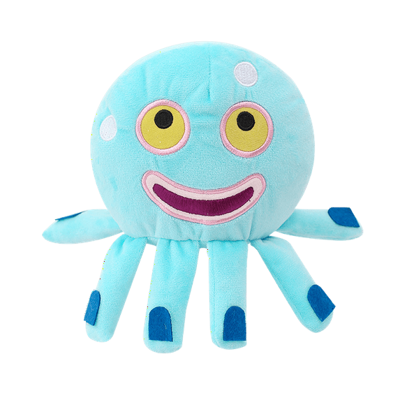 My Singing Monsters Plush Doll, 11.8 Inches, Singing Toy with Sound (Octopus Monster)