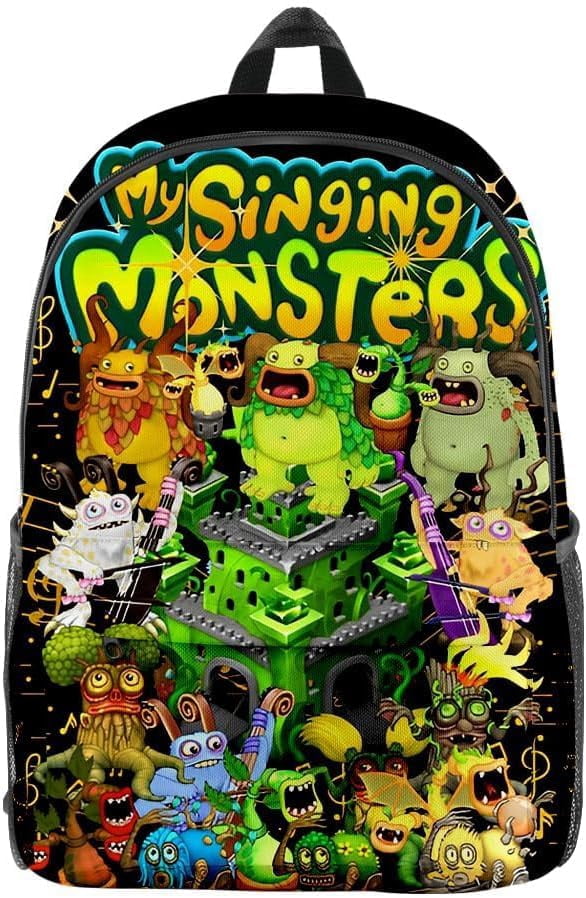 My Singing Monsters School Backpack 3D Printed Schoolbag Anime Cartoon ...