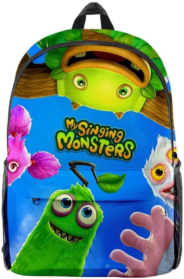 My Singing Monsters School Backpack 3D Printed Schoolbag Anime Cartoon ...