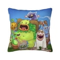 thumbnail image 1 of My Singing Monsters Square Pillow Case Pillow Holder Soft Decorative Pillow Sham Cushion Cases Pillowcase 12"X12", 1 of 7