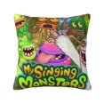 thumbnail image 1 of My Singing Monsters Square Pillow Case Pillow Holder Soft Decorative Pillow Sham Cushion Cases Pillowcase 26"X26", 1 of 7
