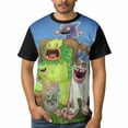 thumbnail image 1 of My Singing Monsters Tee Men's Short Sleeve Printed T-Shirt Casual Wear Round Neck Trendy Shirts Versatile Outfit Top 3XL, 1 of 5