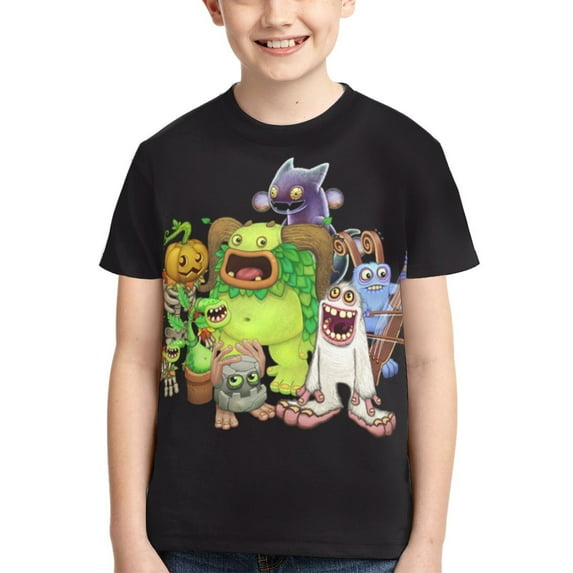 My Singing Monsters Youth T-Shirts Graphic Shirts Blouse For Teen Boys Girls Casual Short Sleeve Tee Tops X-Small