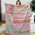 thumbnail image 1 of to My Sister Blankets,Best Sister Ever Gifts Throw Blanket with Words,Thanksgiving,Christmas,Birthday Gifts from Sister,Lightweight Blankets for Bed Sofa Livingroom 50"X40", 1 of 5