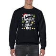 thumbnail image 1 of My Sister Did It Santa Sweatshirt Men -Smartprints Designs, Male Medium, 1 of 4