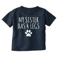 thumbnail image 1 of My Sister Has 4 Legs Paw Print Toddler Boy Girl T Shirt Infant Toddler Brisco Brands 18M, 1 of 6