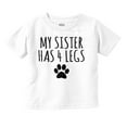 thumbnail image 1 of My Sister Has 4 Legs Paw Print Toddler Boy Girl T Shirt Infant Toddler Brisco Brands 24M, 1 of 6
