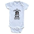 thumbnail image 1 of My Sister Is A Bernese Cattle Dog Cute Dog Breed Baby Bodysuit, 3-6 Months White, 1 of 4