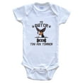 thumbnail image 1 of My Sister Is A Toy Fox Terrier Cute Dog Breed Baby Bodysuit, 3-6 Months White, 1 of 4