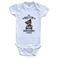 thumbnail image 1 of My Sister Is A Yorkshire Terrier Cute Dog Breed Baby Bodysuit, 0-3 Months White, 1 of 4