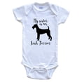 thumbnail image 1 of My Sister Is An Irish Terrier Cute Dog Baby Bodysuit - Irish Terrier One Piece Baby Bodysuit, 0-3 Months White, 1 of 2