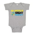 thumbnail image 1 of My Sister Is Down Right Perfect Baby Bodysuit One Piece NB Athletic Heather, 1 of 3