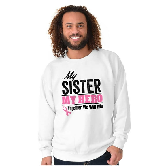 My Sister My Hero Together We Win Unisex Plus Fleece Graphic Sweatshirt Brisco Brands 2X