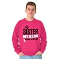 thumbnail image 1 of My Sister My Hero Together We Win Unisex Plus Fleece Graphic Sweatshirt Brisco Brands 5X, 1 of 5