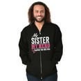 thumbnail image 1 of My Sister My Hero Together We Win Zip Up Hoodie Men's Women's Brisco Brands L, 1 of 1