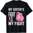 thumbnail image 1 of My Sister's Fight Is My Fight Breast Cancer Awareness T-Shirt, 1 of 4