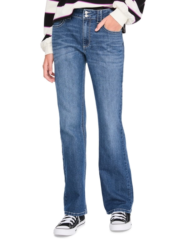 Girls & Teens Low Rise Bootcut Denim Jeans - Size 8-16