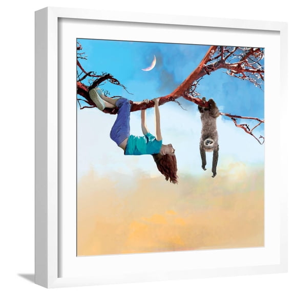 Art.com My Sloth Friend Photographic Print by Nancy Tillman, White Frame Wall Art, 21" x 21"