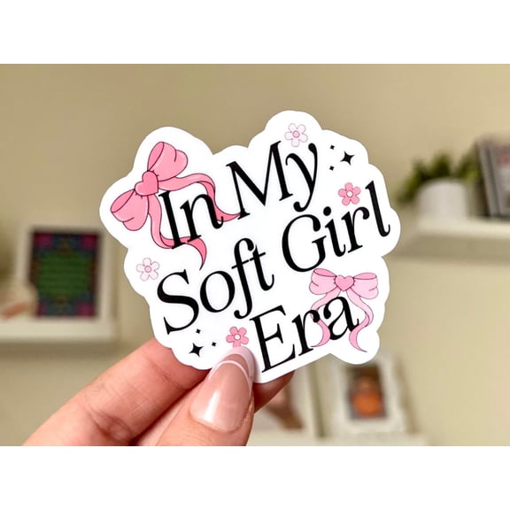 My Soft Girl Era Girlfriend Waterbottle Feminity Sticker